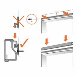 Vliegengordijn Kattenstaart - Wit En Zwart - 90 X 220cm - Sun-Arts -Huisdecoratie bevestiging vliegengordijn 3