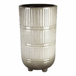 Bloempot Denise Hoog - D13 X H24cm - Off White