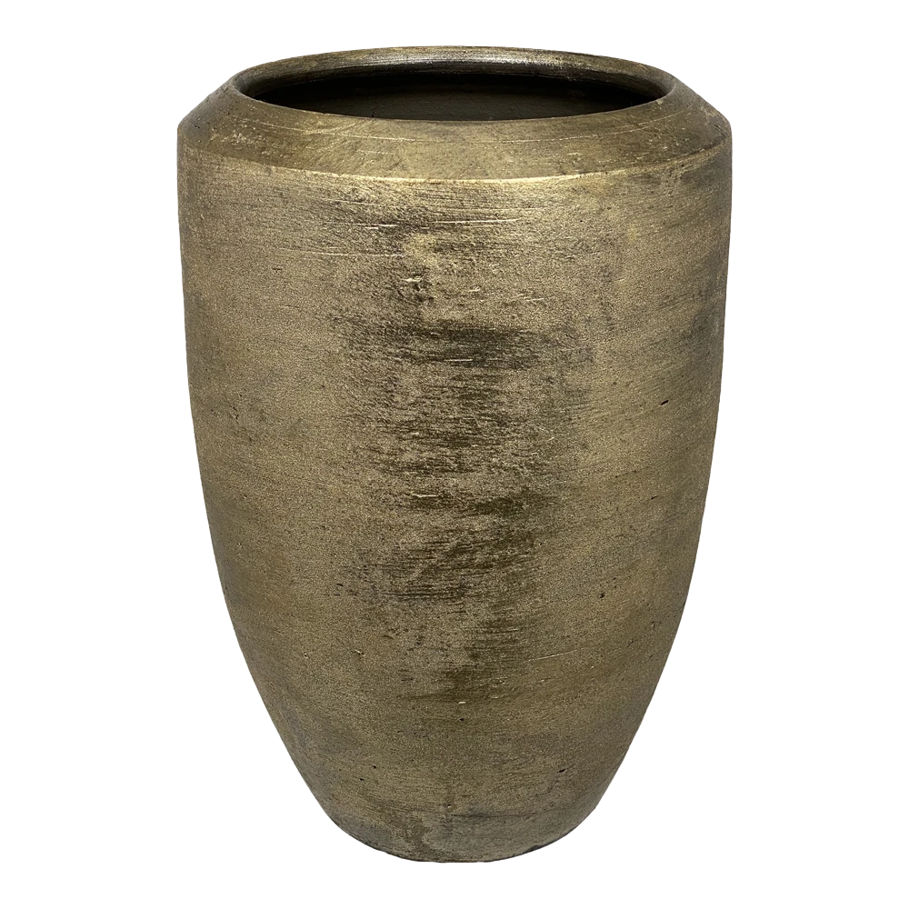 Bloempot Kos Hoog - D23 X H35cm - Goud 3 Bloempot Kos Hoog - D23 X H35cm - Goud