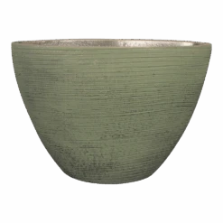 Bloempot Lydia Ovaal - L33 X B16 X H25cm - Shiny Green