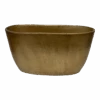 Bloempot Shanon Ovaal - L45 X B18 X H26cm - Mat Goud 2 Bloempot Shanon Ovaal - L45 X B18 X H26cm - Mat Goud -Huisdecoratie bloempot shanon ovaal l45 x b18 x h26cm mat goud bloempot 1 2