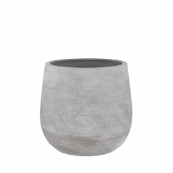 Bloempot Victor - H33 X D36cm - Grijs