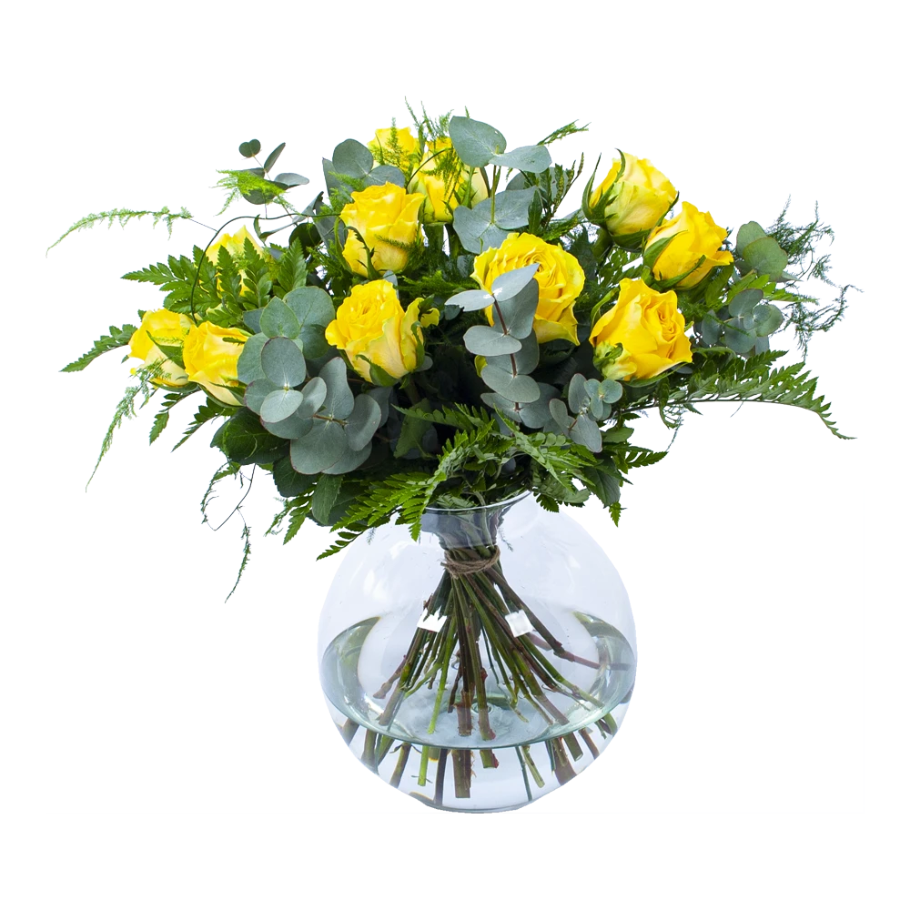 Boeket Rosa Geel Groot 3 Boeket Rosa Geel Groot