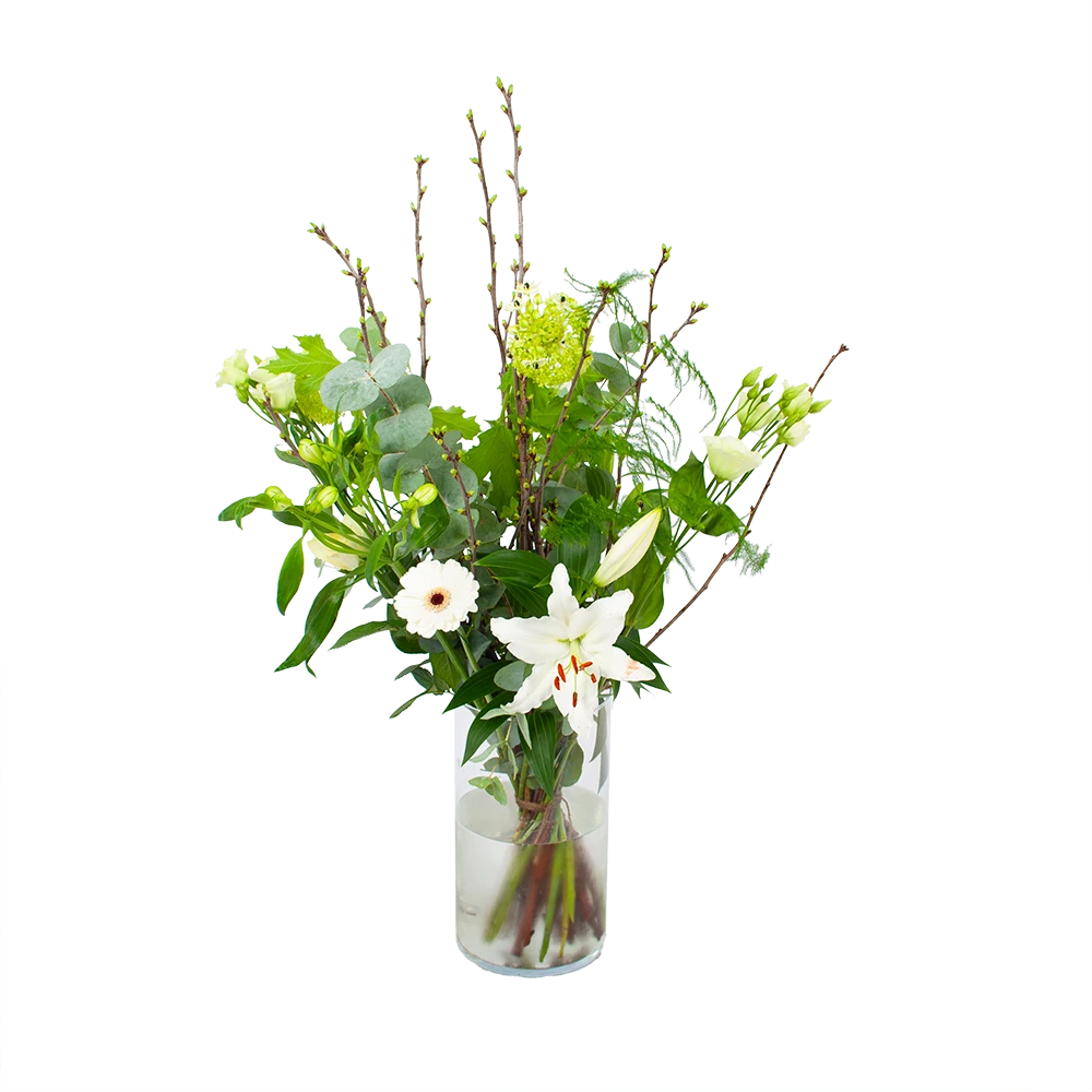 Boeket Witte Winter Middel 3 Boeket Witte Winter Middel