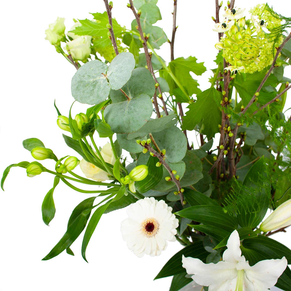 Boeket Witte Winter Middel 4 Boeket Witte Winter Middel - Afbeelding 2