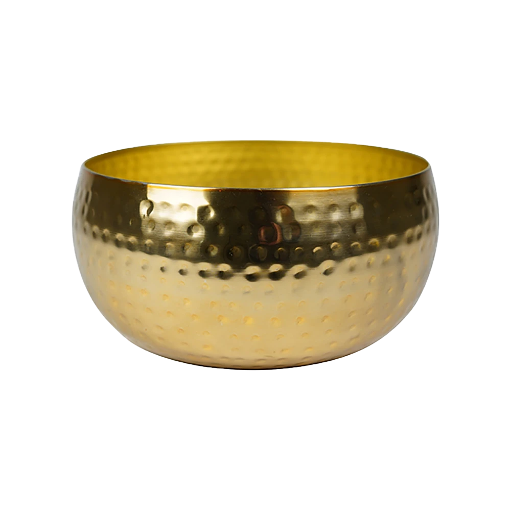 Plantenschaal Kody - D28 X H13cm - Goud 3 Plantenschaal Kody - D28 X H13cm - Goud