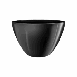 Bloempot Elho Brussels Diamond Ovaal Hoog 36cm - Metallic Zwart