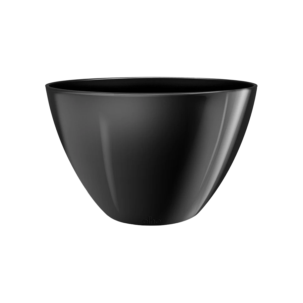 Bloempot Elho Brussels Diamond Ovaal Hoog 36cm - Metallic Zwart 3 Bloempot Elho Brussels Diamond Ovaal Hoog 36cm - Metallic Zwart