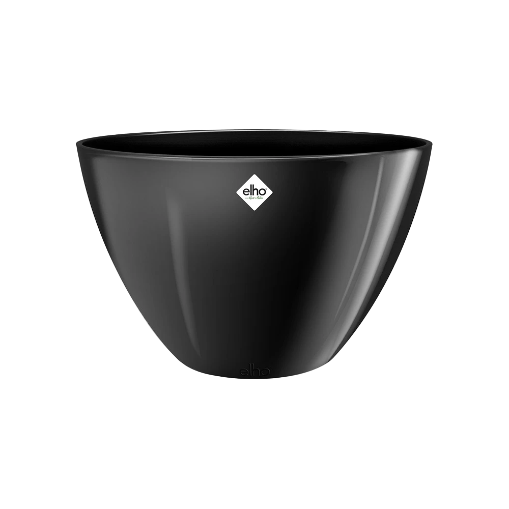 Bloempot Elho Brussels Diamond Ovaal Hoog 36cm - Metallic Zwart 4 Bloempot Elho Brussels Diamond Ovaal Hoog 36cm - Metallic Zwart - Afbeelding 2