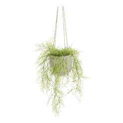 Hangpot Resa - D18,5 X H17cm - Lichtgrijs -Huisdecoratie hangpot resa d18 5 x h17cm lichtgrijs hangpot 4 1