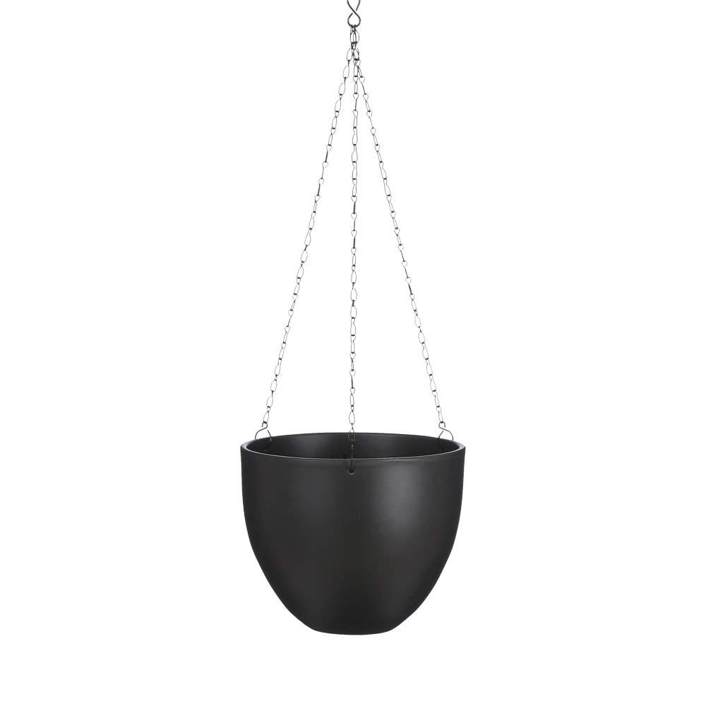 Hangpot Tusca - D22.5 X H19.5cm - Donkergrijs 3 Hangpot Tusca - D22.5 X H19.5cm - Donkergrijs