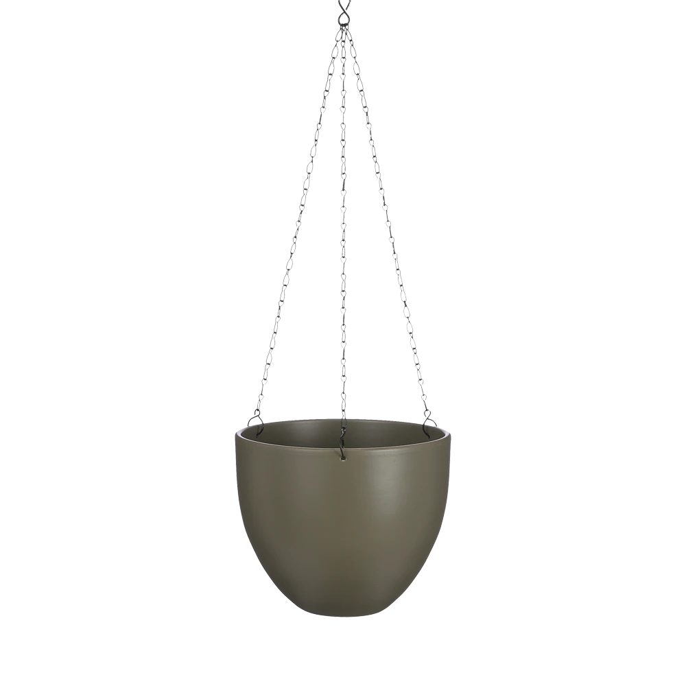 Hangpot Tusca - D22.5 X H19.5cm - Groen 3 Hangpot Tusca - D22.5 X H19.5cm - Groen