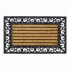 HAMAT Impala Brush Rectangle Kokosmat - 75x45cm - Naturel/Zwart - Deurmat -Huisdecoratie impala brush rectangle kokosmat 75x45cm naturel zwart deurmat 1
