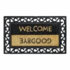HAMAT Impala Welcome/Goodbye Kokosmat - 75x45cm - Naturel/Zwart - Deurmat -Huisdecoratie impala welcome goodbye kokosmat 75x45cm naturel zwart deurmat 1