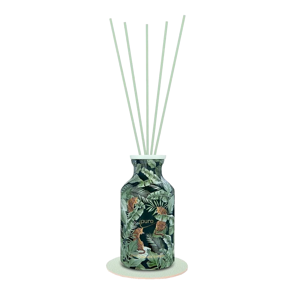 Ipuro Geurdiffuser Leopard Jungle 240ml - Geurstokjes 4 Ipuro Geurdiffuser Leopard Jungle 240ml - Geurstokjes - Afbeelding 2