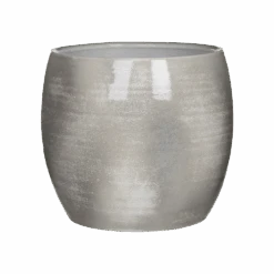 Bloempot Lester - D28 X H26cm - Lichtgrijs