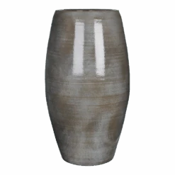 Bloempot Lester Hoog - D39 X H70cm - Donkergrijs