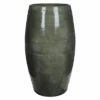 Bloempot Lester Hoog - D39 X H70cm - Groen 1 Bloempot Lester Hoog - D39 X H70cm - Groen -Huisdecoratie lester vaas rond groen h70xd39cm bloempot 1 4