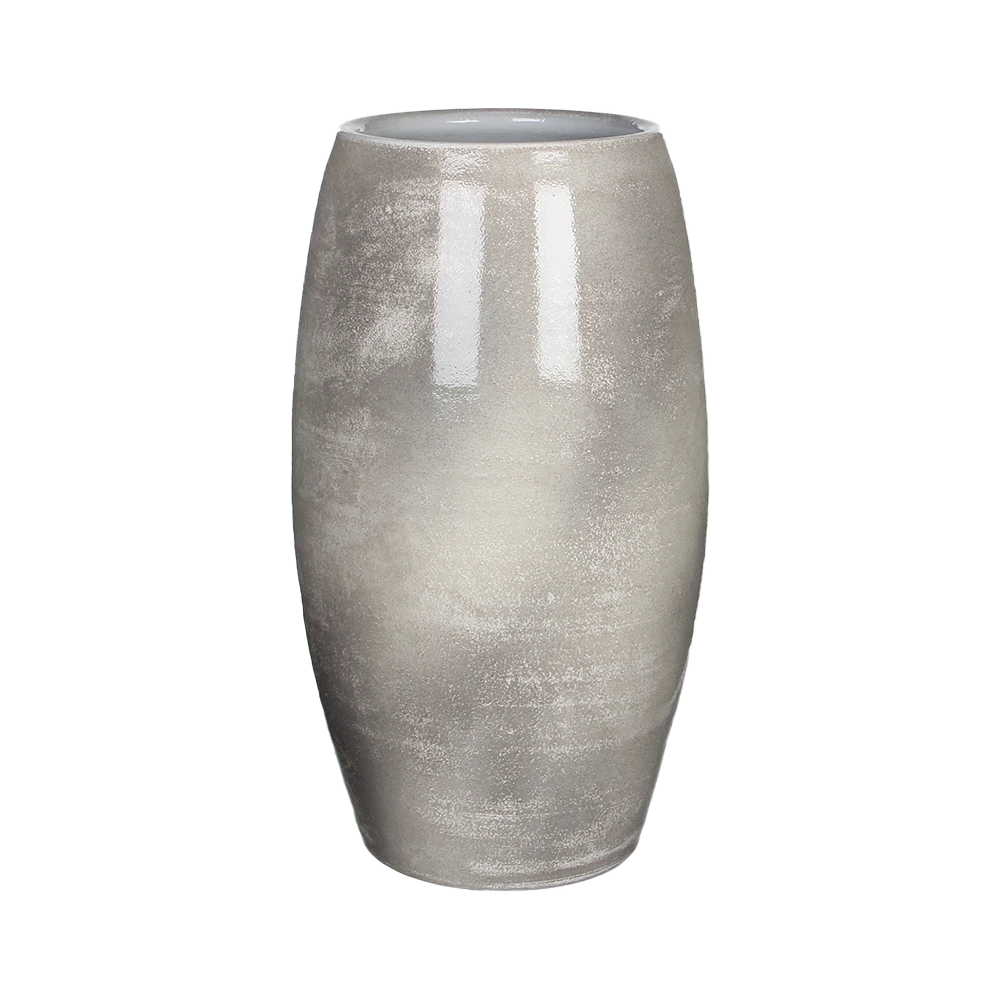 Bloempot Lester Hoog - D30 X H50cm - Lichtgrijs 3 Bloempot Lester Hoog - D30 X H50cm - Lichtgrijs