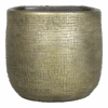 Muur Bloempot Mira - D18 X H16cm - Goud -Huisdecoratie muurpot mira d18 h16cm industrieel goud muurpot 1