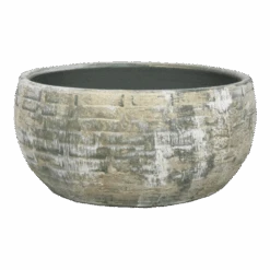 Plantenschaal Steef - D29 X H14cm - Creme Groen