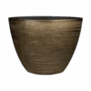 Bloempot Ryan Ovaal - L33 X B16 X H25cm - Shiny Gold -Huisdecoratie planter ryan shiny gold d33x16 h25 bloempot 1
