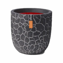 Capi Bloempot Bol Nature Clay NL - D43 X H41cm - Antraciet