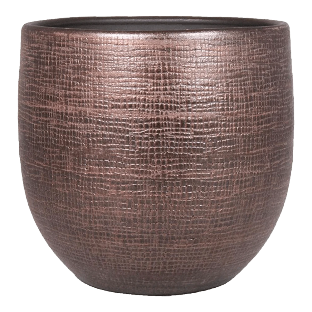 Bloempot Mira - D24 X H22cm - Koper 3 Bloempot Mira - D24 X H22cm - Koper