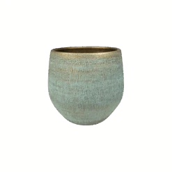Bloempot Ryan - D26 X H26cm - Shiny Blue
