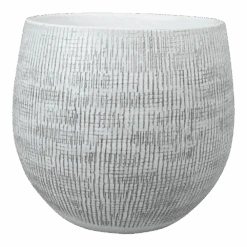 Bloempot Ryan - D36 X H32cm - White Black