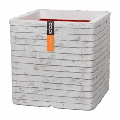 Capi Plantenbak Vierkant Nature Row NL - L30 X B30 X H30cm - Ivoor