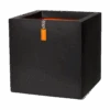 Capi Plantenbak Vierkant Urban Smooth NL - L30 X B30 X H30cm - Zwart -Huisdecoratie pot vierkant smooth nl 30x30x30 zwart plantenbak 1 4