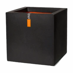 Capi Plantenbak Vierkant Urban Smooth NL - L30 X B30 X H30cm - Zwart