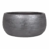 Plantenschaal Mira - D34 X H15cm - Antraciet -Huisdecoratie schaal mira d34 h15cm industrieel plantenschaal antraciet 1