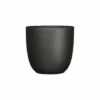 Bloempot Tusca - D25 X H23cm - Mat Zwart -Huisdecoratie tusca pot rond zwart mat h23xd25cm bloempot 1 4