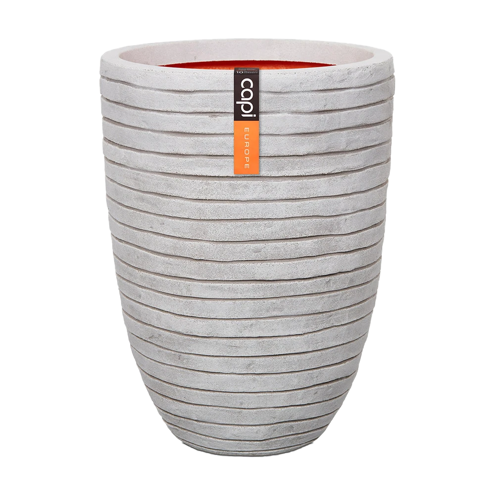 Capi Bloempot Nature Elegant Row NL - D46 X H58cm - Ivoor 3 Capi Bloempot Nature Elegant Row NL - D46 X H58cm - Ivoor