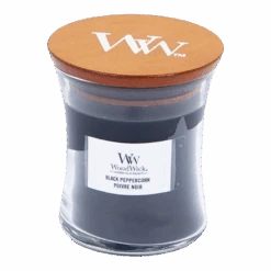 Woodwick Black Peppercorn Mini Candle - Geurkaars