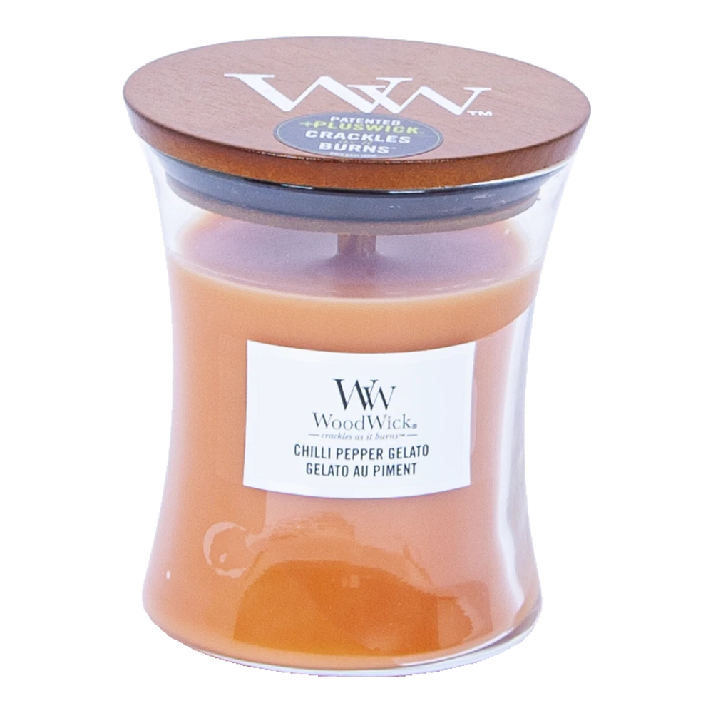 Woodwick Chili Pepper Gelato Medium Candle - Geurkaars 3 Woodwick Chili Pepper Gelato Medium Candle - Geurkaars