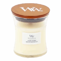 Woodwick Island Coconut Mini Candle - Geurkaars