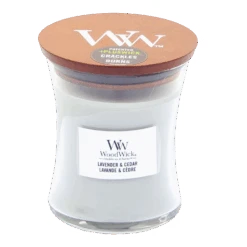 Woodwick Lavender & Cedar Medium Candle - Geurkaars