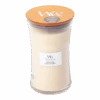 Woodwick Vanilla Bean Large Candle - Geurkaars -Huisdecoratie woodwick vanilla bean large candle geurskaars 1